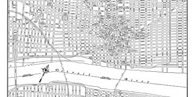 Детройт Місто карта вулиць