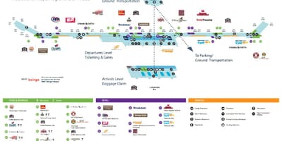 Карту Аеропорту Детройта