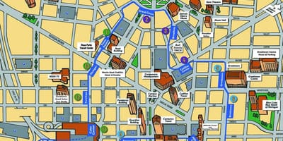 Піпл мувер Детройт карті
